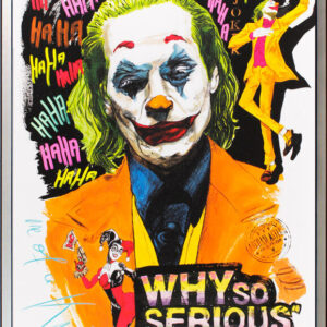 Thomas Jankowski Bilder - JOKER - WHY SO SERIOUS - 50x70cm - Original Mischtechn...