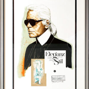 Thomas Jankowski Bilder - KARL LAGERFELD - original MISCHTECHNIK
