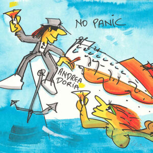 Udo Lindenberg Bilder - ANDREA DORIA - NO PANIC -  Original Siebdruck