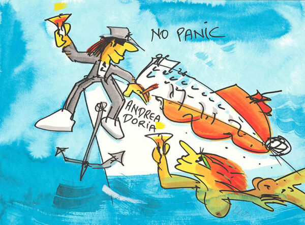 Udo Lindenberg Bilder - ANDREA DORIA - NO PANIC -  Original Siebdruck