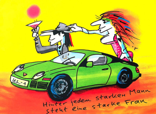 Udo Lindenberg Bilder - HINTER JEDEM STARKEN MANN STEHT EINE STARKE FRAU - Origi...