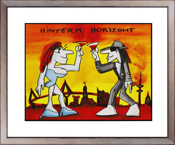 Udo Lindenberg Bilder - HINTERM HORIZONT - original Grafik handsigniert