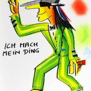 Udo Lindenberg Bilder - ICH MACH MEIN DING - Edition 2021 - Original Grafik hand...