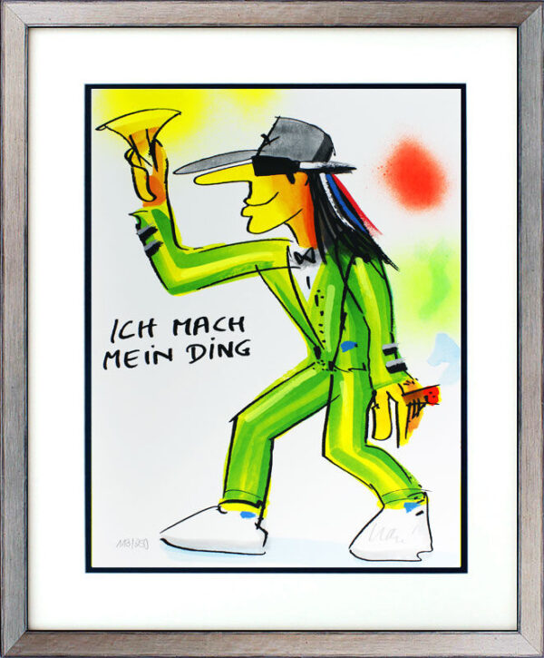 Udo Lindenberg Bilder - ICH MACH MEIN DING - Edition 2021 - Original Grafik hand...