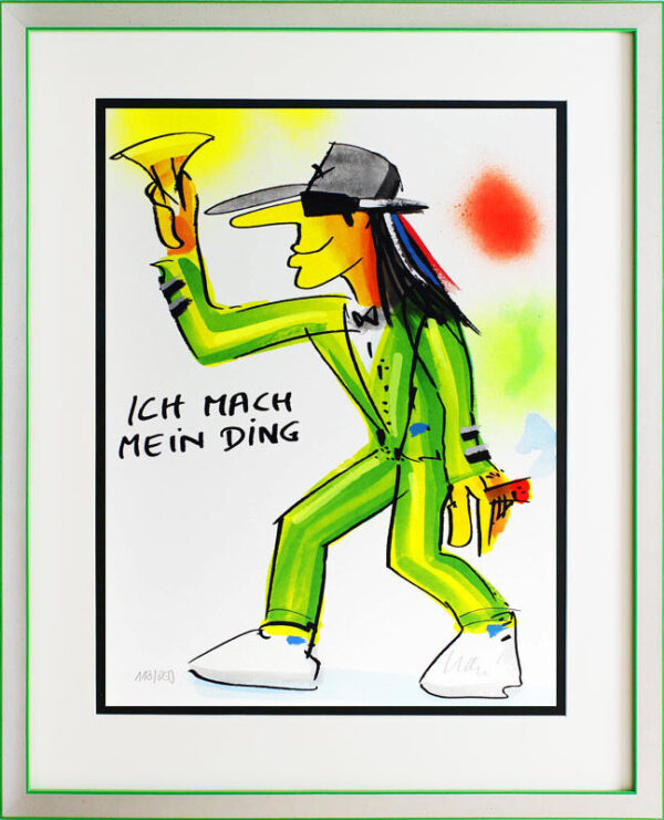 Udo Lindenberg Bilder - ICH MACH MEIN DING - Edition 2021 - Original Grafik hand...