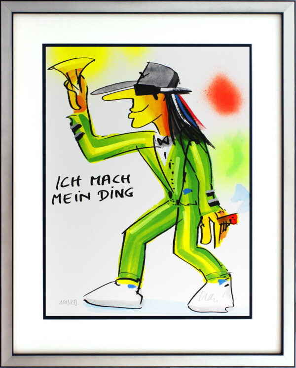 Udo Lindenberg Bilder - ICH MACH MEIN DING - Edition 2021 - Original Grafik hand...