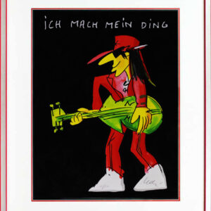 Udo Lindenberg - ICH MACH MEIN DING - Black Edition - original Grafik handsignie...
