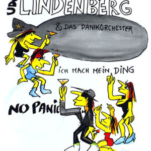 Udo Lindenberg Bilder - UDO LINDENBERG - PANIKORCHESTER - Original Grafik handsi...