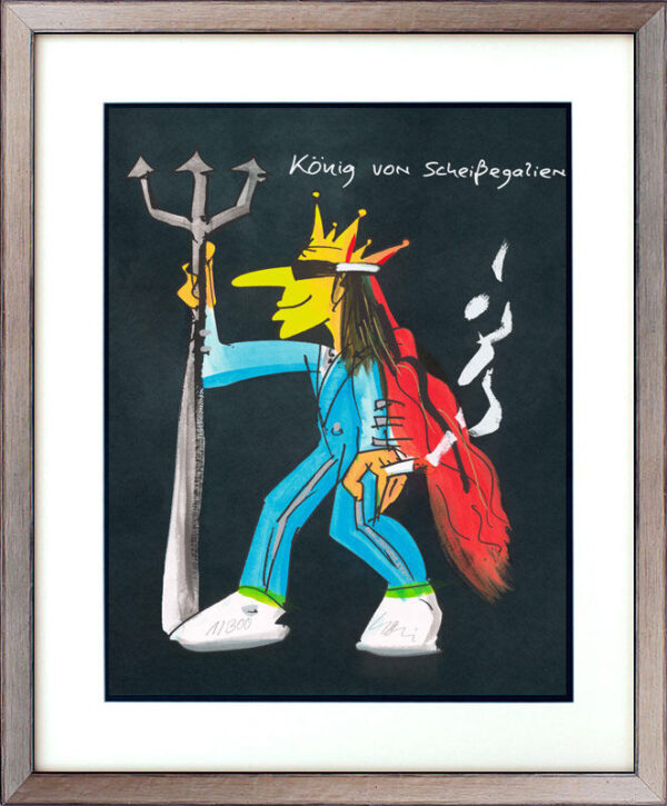 Udo Lindenberg Bilder - König von Scheißegalien - Edition 2023  - Original Grafi...