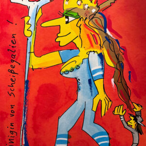 Udo Lindenberg Bilder - Königin von Scheißegalien - Original Grafik handsigniert