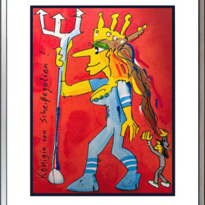 Udo Lindenberg Bilder - Königin von Scheißegalien - Original Grafik handsigniert