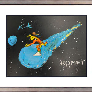 1 Udo Lindenberg - KOMET - BLACK Edition - original Siebdruck