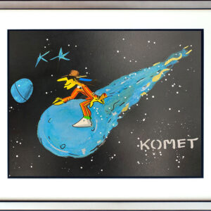 1 Udo Lindenberg - KOMET - BLACK Edition - original Siebdruck