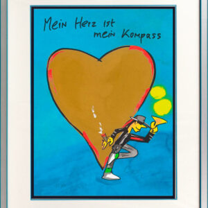 Udo Lindenberg Bilder - MEIN HERZ IST MEIN KOMPASS - Edition 2024 - Original Gra...
