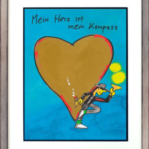 Udo Lindenberg Bilder - MEIN HERZ IST MEIN KOMPASS - Edition 2024 - Original Gra...