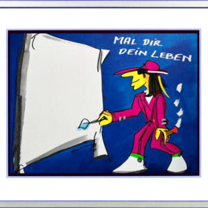 Udo Lindenberg Bilder - MAL DIR DEIN LEBEN - Original Grafik handsigniert