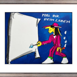 Udo Lindenberg Bilder - MAL DIR DEIN LEBEN - Original Grafik handsigniert