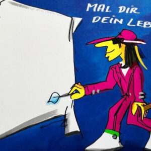 Udo Lindenberg Bilder - MAL DIR DEIN LEBEN - Original Grafik handsigniert