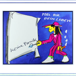 Udo Lindenberg - MAL DIR DEIN LEBEN - KEINE PANIK - Unikat durch HANDBESCHRIFTUN...