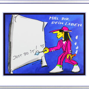 Udo Lindenberg Bilder - MAL DIR DEIN LEBEN - JUST DO IT - Unikat durch HANDBESCH...