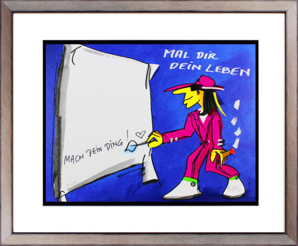 Udo Lindenberg Bilder - MAL DIR DEIN LEBEN - MACH DEIN DING - Unikat durch HANDB...