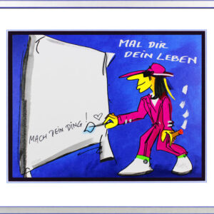 Udo Lindenberg Bilder - MAL DIR DEIN LEBEN - MACH DEIN DING - Unikat durch HANDB...
