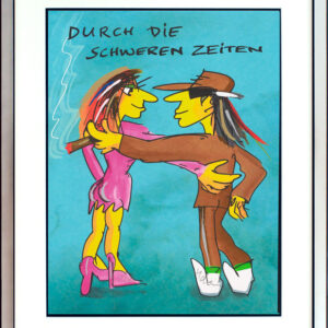 Udo Lindenberg Bilder  - DURCH DIE SCHWEREN ZEITEN - Original Grafik handsignier...