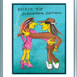 Udo Lindenberg Bilder  - DURCH DIE SCHWEREN ZEITEN - Original Grafik handsignier...