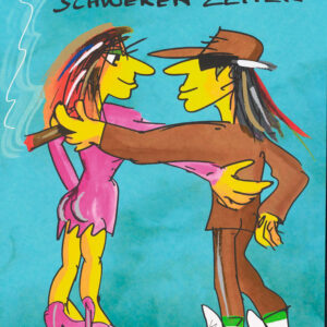 Udo Lindenberg Bilder  - DURCH DIE SCHWEREN ZEITEN - Original Grafik handsignier...