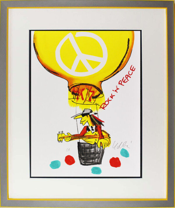 Udo Lindenberg Bilder  - ROCK - N - PEACE - UNIKAT durch Handbemalung