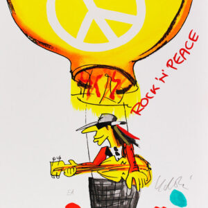 Udo Lindenberg Bilder  - ROCK - N - PEACE - UNIKAT durch Handbemalung