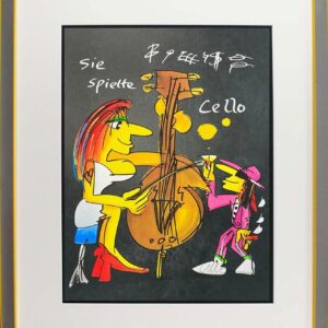 Udo Lindenberg Bilder - SIE SPIELTE CELLO - Edition 2025 - original handsigniert...