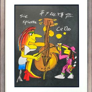 Udo Lindenberg Bilder - SIE SPIELTE CELLO - Edition 2025 - original handsigniert...
