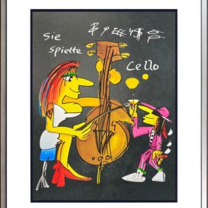 Udo Lindenberg Bilder - SIE SPIELTE CELLO - Edition 2025 - original handsigniert...