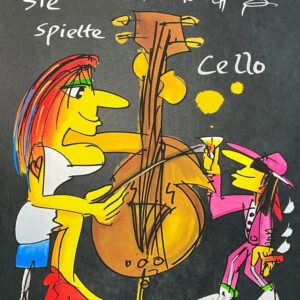 Udo Lindenberg Bilder - SIE SPIELTE CELLO - Edition 2025 - original handsigniert...
