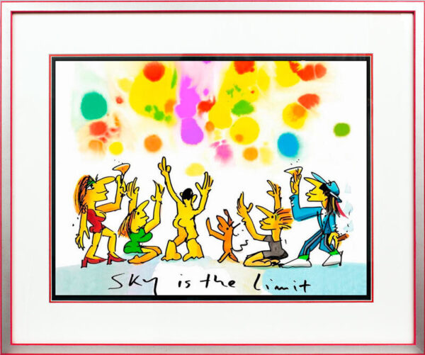 Udo Lindenberg Bilder - SKY IS THE LIMIT  - Original Grafik handsigniert