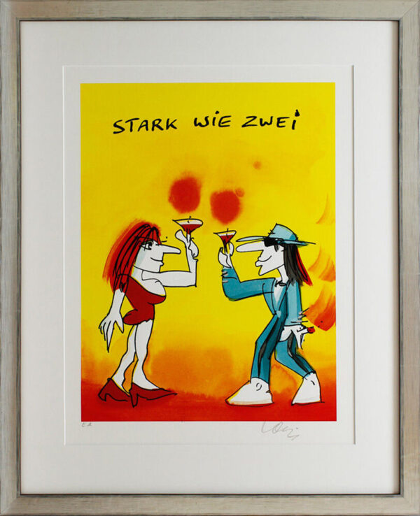 Udo Lindenberg Bilder - STARK WIE ZWEI - Edition 2018 - Original Grafik handsign...