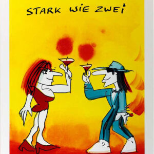 Udo Lindenberg Bilder - STARK WIE ZWEI - Edition 2018 - Original Grafik handsign...