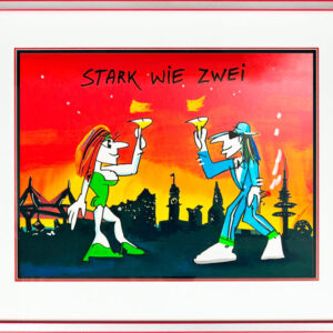 Udo Lindenberg Bilder - STARK WIE ZWEI - Hamburg City  - original Grafik