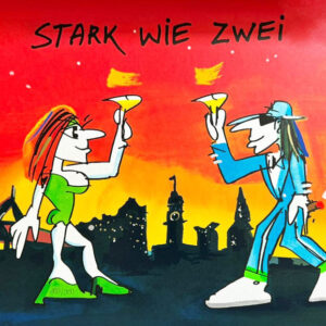 Udo Lindenberg Bilder - STARK WIE ZWEI - Hamburg City  - original Grafik
