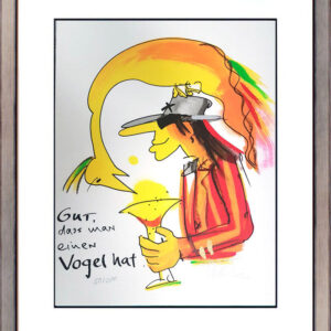 Udo Lindenberg Bilder " Gut dass man einen Vogel hat " - original Grafik
