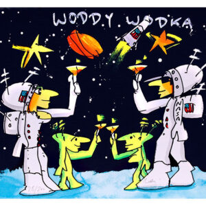Udo Lindenberg WODDY WODKA - original Grafik handsigniert