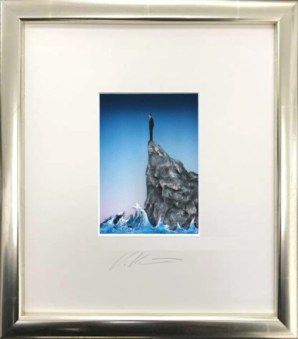 Volker Kühn Bilder - Wie ein Fels in der Brandung - orig. 3D-Bildobjekt