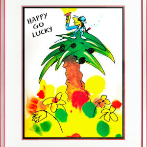 Udo Lindenberg Bilder  - HAPPY GO LUCKY - Original Grafik handsigniert
