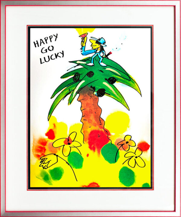 Udo Lindenberg Bilder  - HAPPY GO LUCKY - Original Grafik handsigniert
