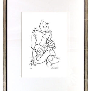 Armin Mueller-Stahl - Jazz - Saxophonist Original Lithographie - limitiert und h...