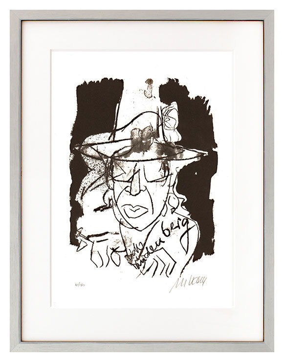 Armin Mueller-Stahl - Udo Lindenberg - Original Lithografie - limitiert und hand...