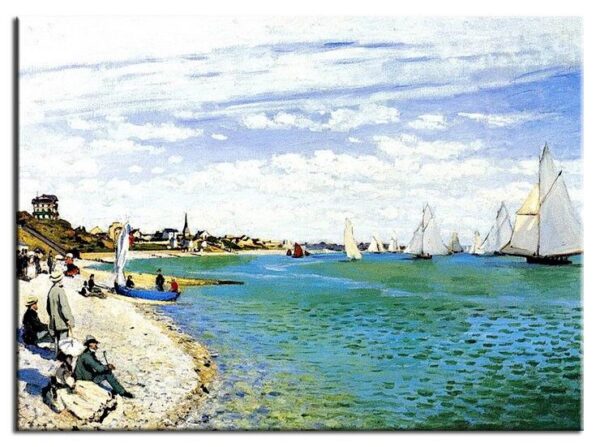 Claude Monet Bilder - Regatta bei Saint Adresse-70 x 90 cm