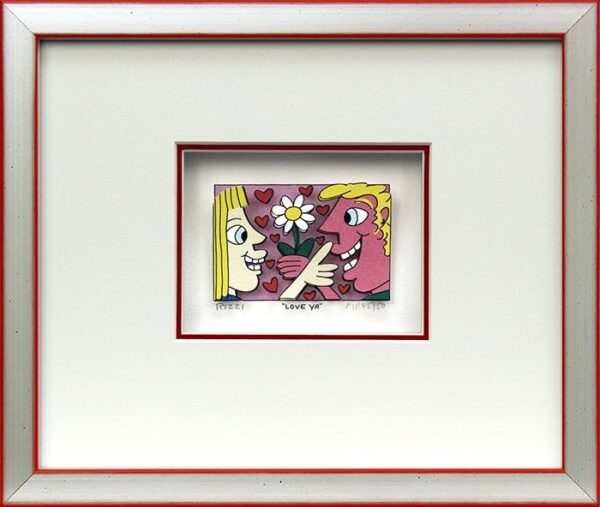James Rizzi - LOVE YA - Original 3D Bild drucksigniert