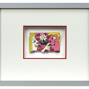 James Rizzi - LOVE YA - Original 3D Bild drucksigniert